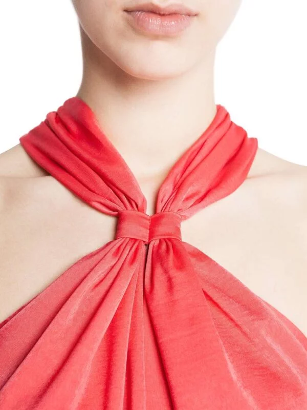 Rochie de seară Mango S | Roz, Midi, Poliester - Image 3