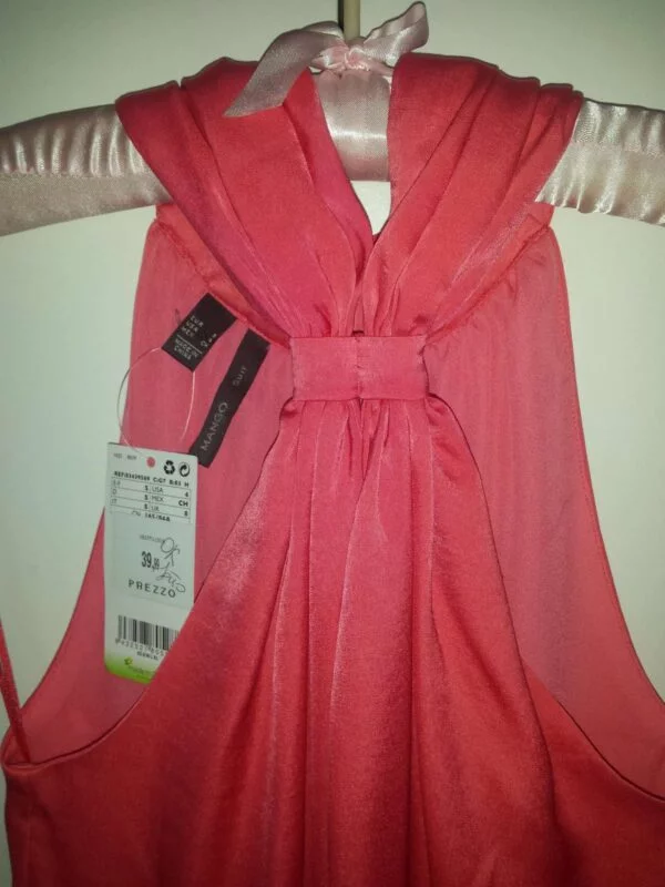 Rochie de seară Mango S | Roz, Midi, Poliester - Image 4