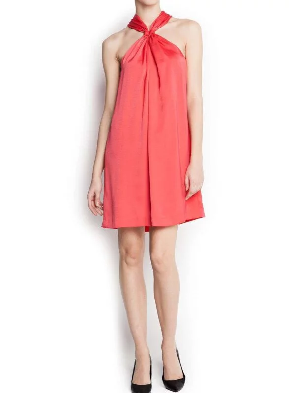 Rochie de seară Mango S | Roz, Midi, Poliester - Image 9