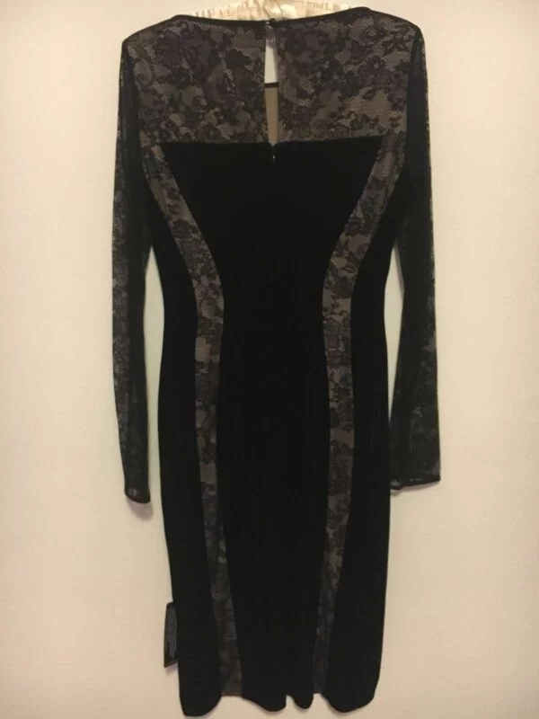 Rochie de seară M&S S | Negru, Midi, Poliester - Image 7