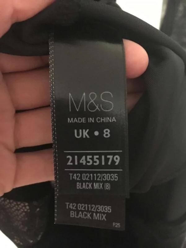 Rochie de seară M&S S | Negru, Midi, Poliester - Image 9