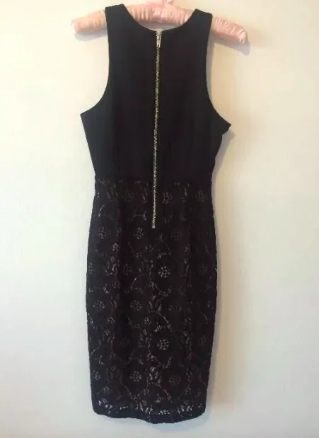 Rochie de seară H&M XS | Negru, Midi, Bumbac - Image 2