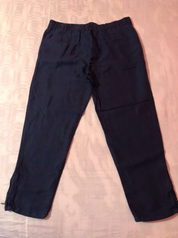 Pantaloni Stradivarius EU 36 | Albastru, Lungi, Bumbac - Image 2