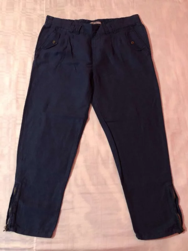 Pantaloni Stradivarius EU 36 | Albastru, Lungi, Bumbac - Image 6
