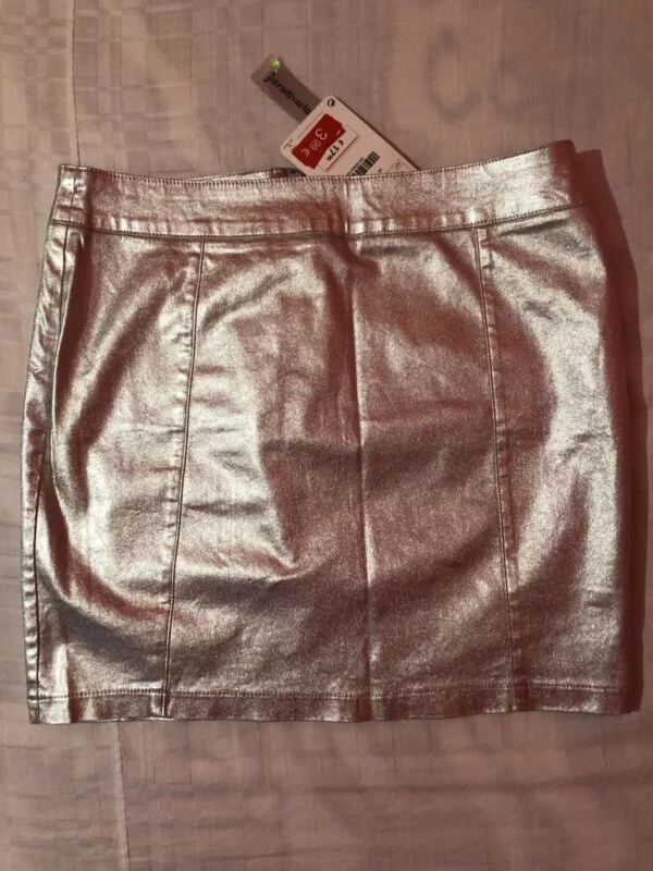 Fustă Stradivarius EU 40 | Alb, Mini, Elastan - Image 5