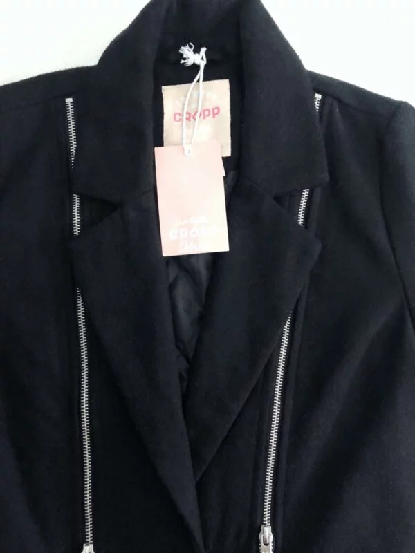Palton lung CROPP M | Negru, Fără glugă - Image 4