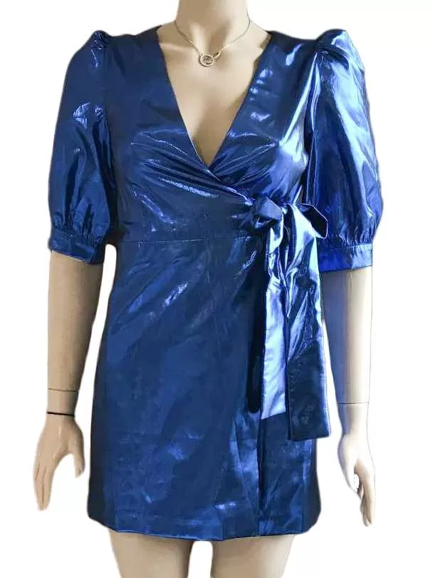 Rochie de seară Zara S | Albastru, Mini, Poliester