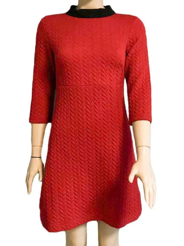 Rochie casual Reserved S | Roșu, Midi, Poliester