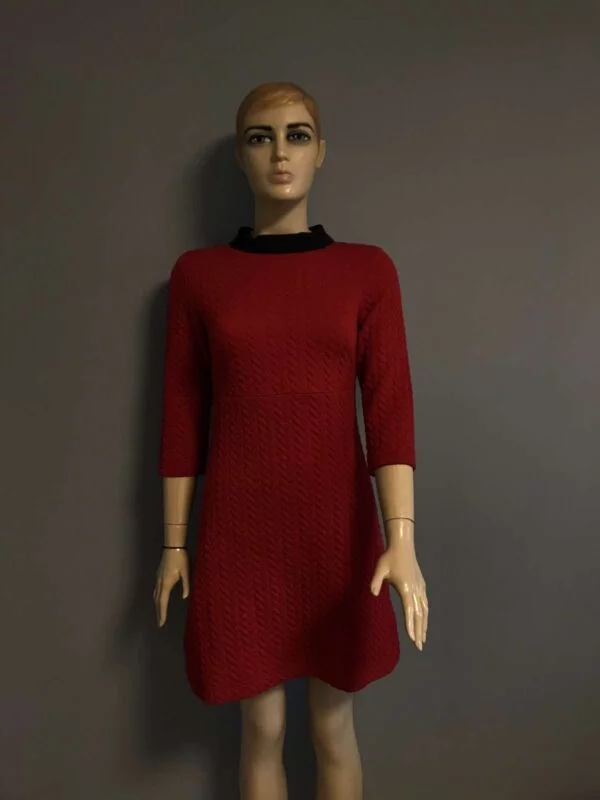 Rochie casual Reserved S | Roșu, Midi, Poliester - Image 6