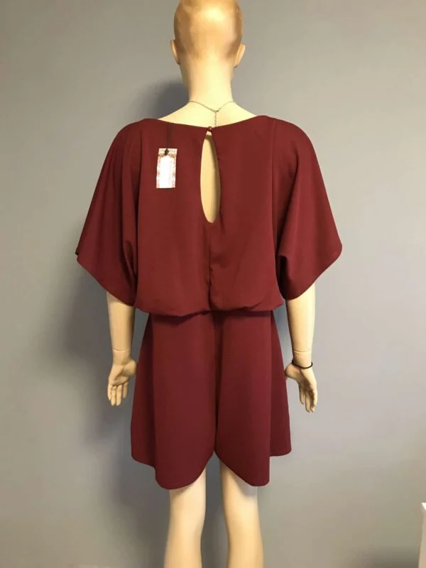 Salopetă Boohoo EU 50 | Roșu, Lungă, Poliester - Image 2