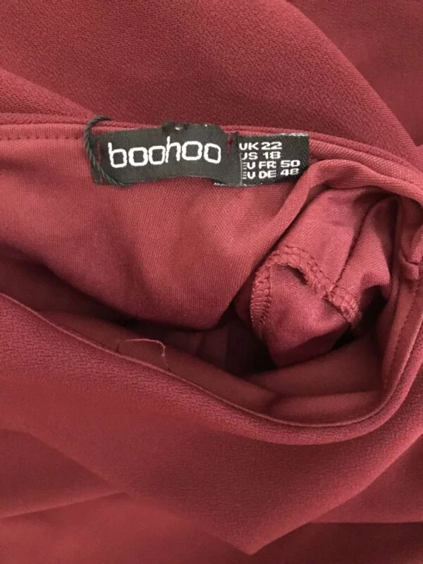 Salopetă Boohoo EU 50 | Roșu, Lungă, Poliester - Image 4