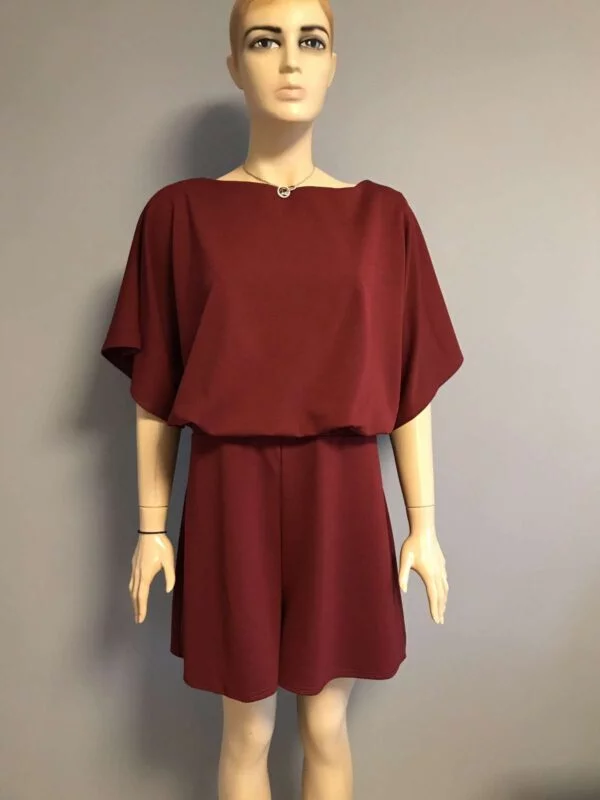 Salopetă Boohoo EU 50 | Roșu, Lungă, Poliester - Image 8