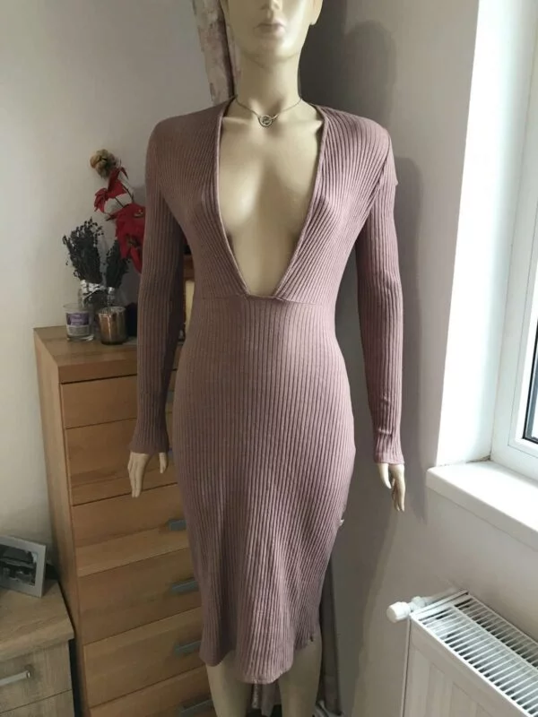 Rochie casual NYTT S-M | Maro, Midi, Bumbac - Image 6