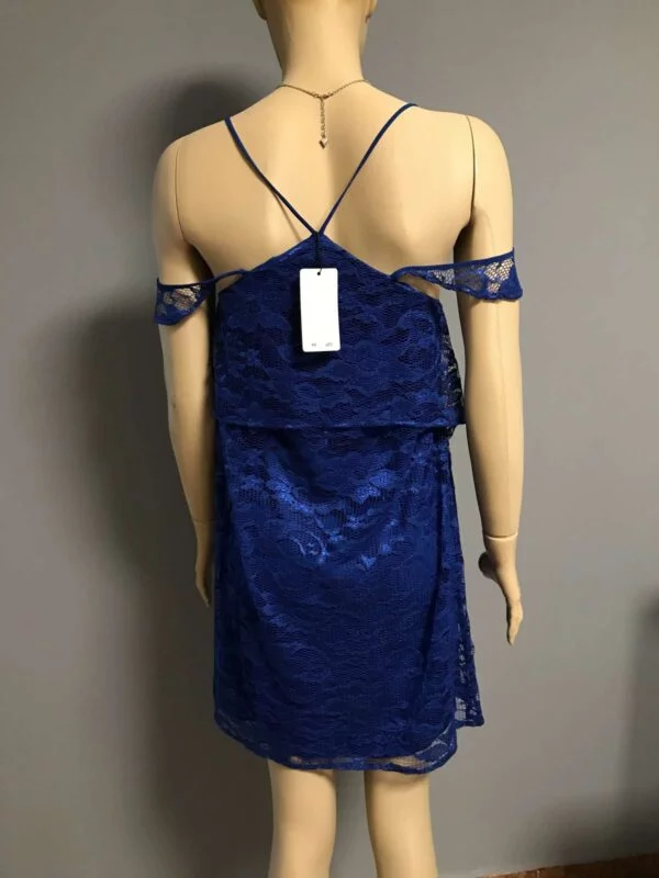Rochie casual Mango S | Albastru, Mini, Poliamidă - Image 2