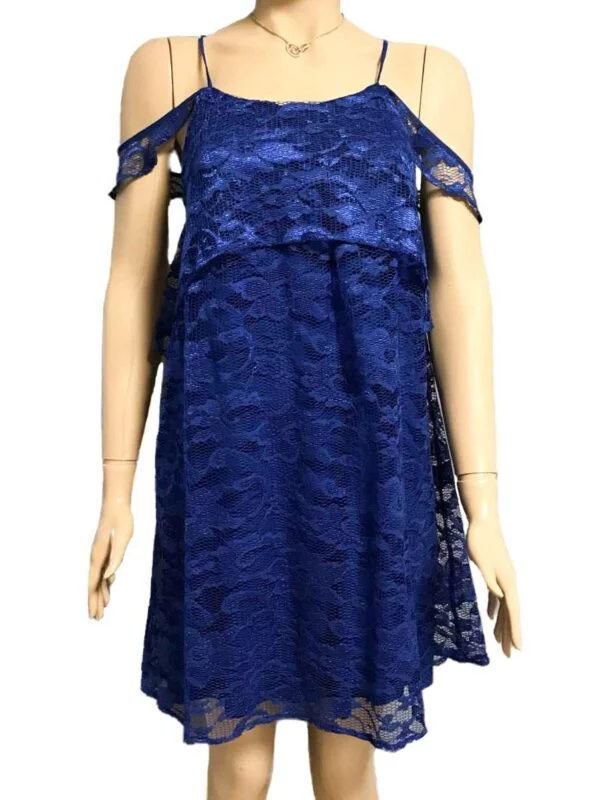 Rochie casual Mango S | Albastru, Mini, Poliamidă