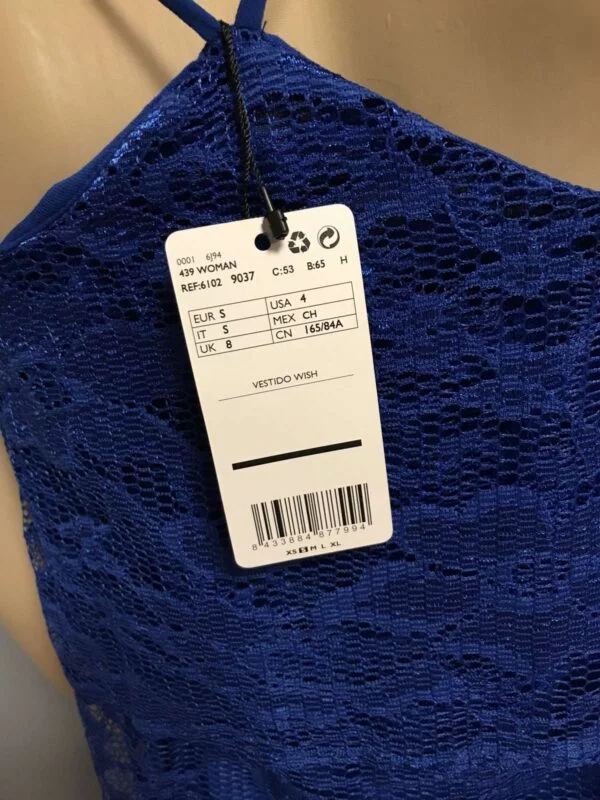 Rochie casual Mango S | Albastru, Mini, Poliamidă - Image 7