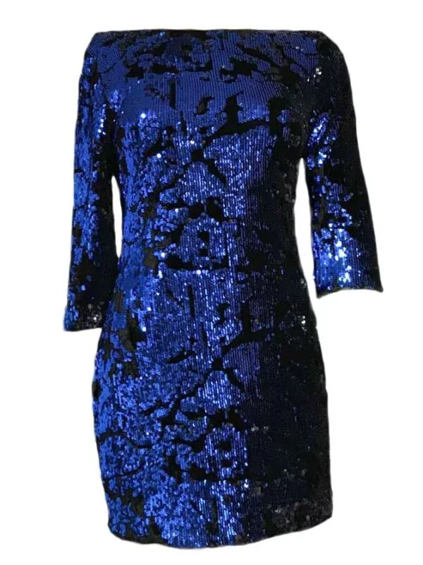 Rochie de seară Zara XS | Albastru, Mini