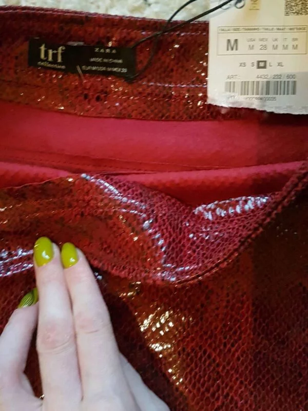 Fustă Zara M | Roșu, Mini - Image 3