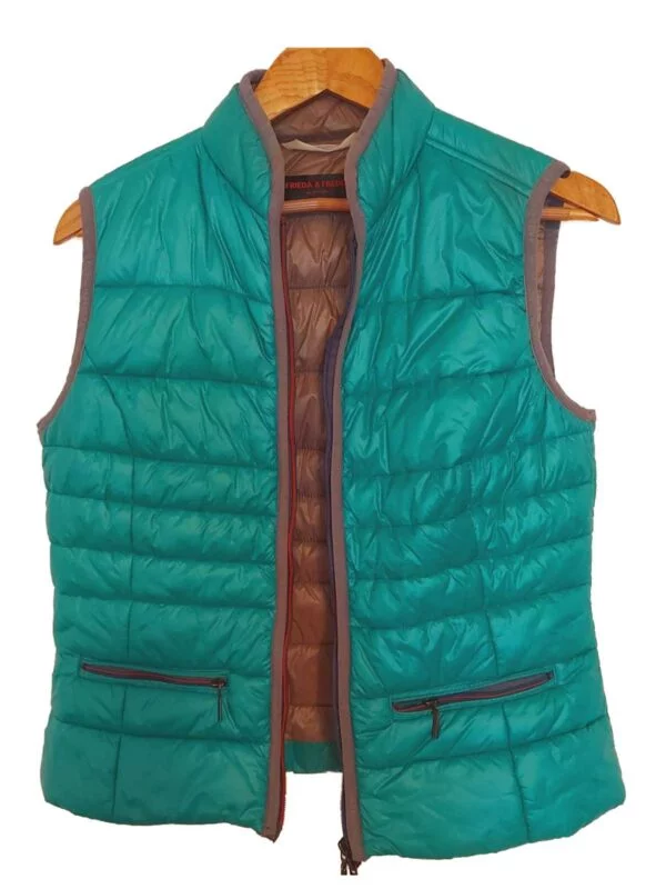 Vestă FRIEDA&FREDDIES S | Verde, Fără glugă, Poliamidă