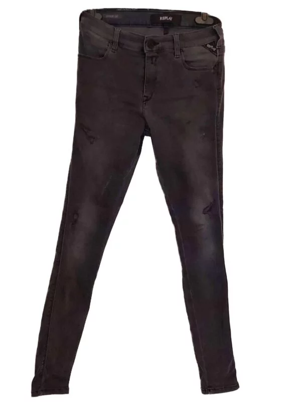 Blugi REPLAY S | Gri, Lungi, Bumbac