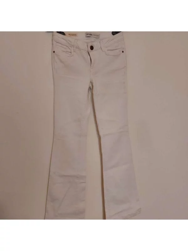 Blugi Mos Mosh XS | Alb, Lungi, Vâscoză - Image 5