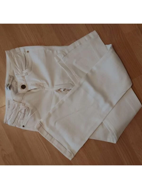Blugi Mos Mosh XS | Alb, Lungi, Vâscoză - Image 6
