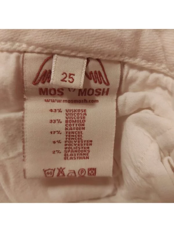 Blugi Mos Mosh XS | Alb, Lungi, Vâscoză - Image 8