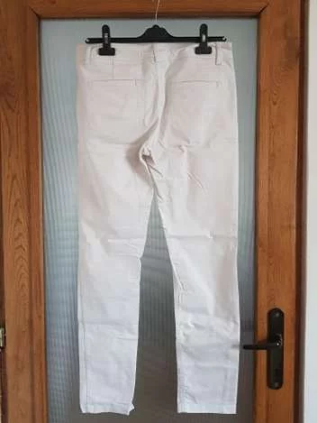 Blugi H&M EU 40 | Alb, Lungi, Denim - Image 2