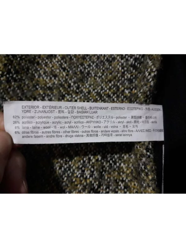 Palton lung Zara XS | Galben, Fără glugă, Poliester - Image 4