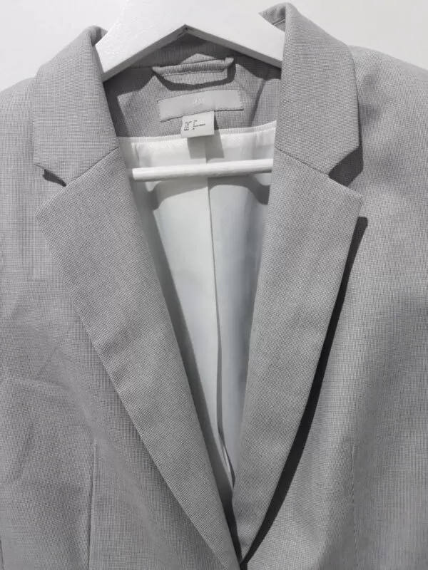 Sacou H&M EU 38 | Gri, Normal, Poliester - Image 6