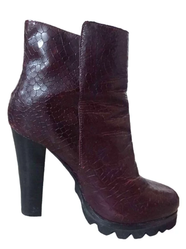 Ghete BUFFALO LONDON EU 40 | Burgundy, Piele naturală