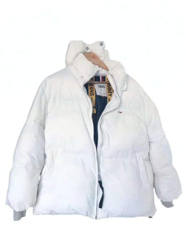 Geacă de iarnă Tommy Hilfiger XXS | Alb, Cu glugă