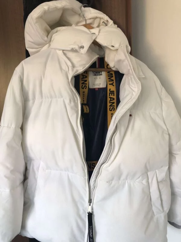 Geacă de iarnă Tommy Hilfiger XXS | Alb, Cu glugă - Image 8