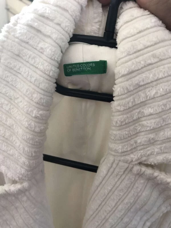 Trenci United Colors of Benetton S-M | Alb, Fără glugă, Reiat - Image 4