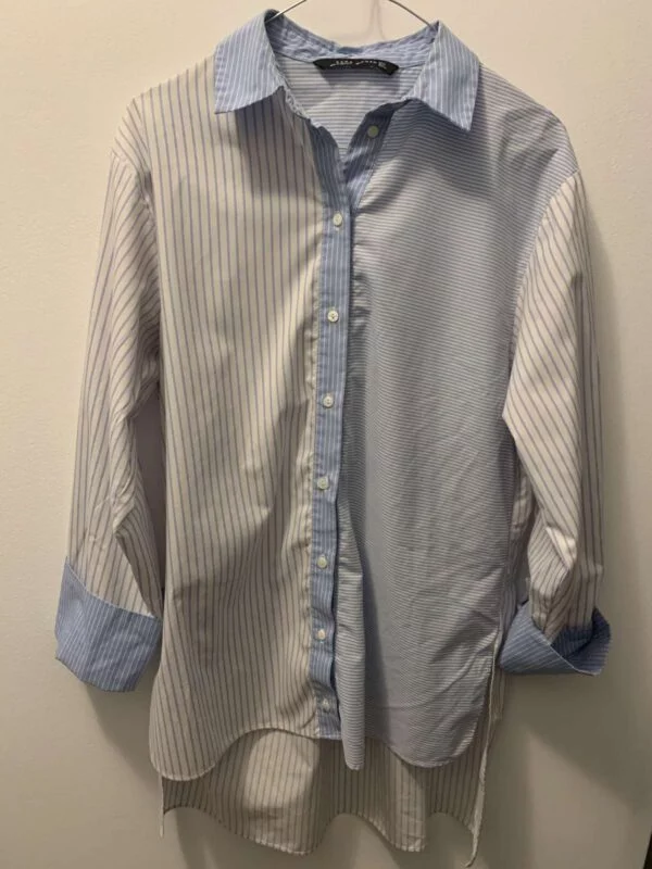 Cămașă Zara S-M | Alb, Normal, Bumbac - Image 7