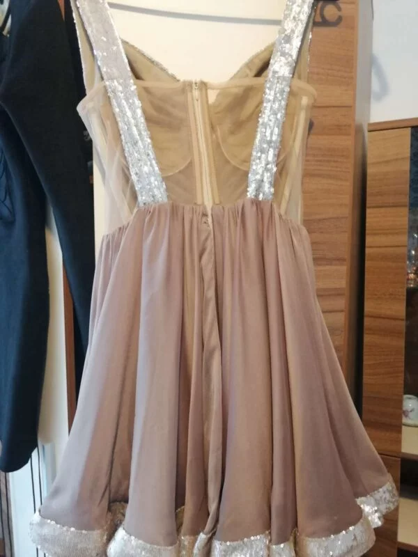 Rochie de seară ANA RADU S | Auriu, Midi - Image 2