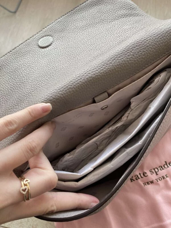 Geantă de umăr Kate Spade | Gri, Piele naturală - Image 7
