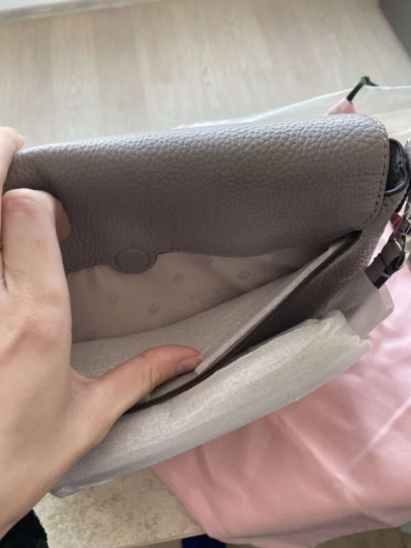 Geantă de umăr Kate Spade | Gri, Piele naturală - Image 9