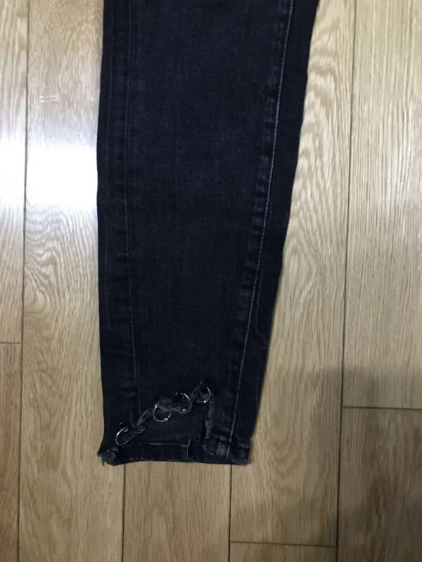 Blugi Zara S | Negru, Lungi, Denim - Image 3