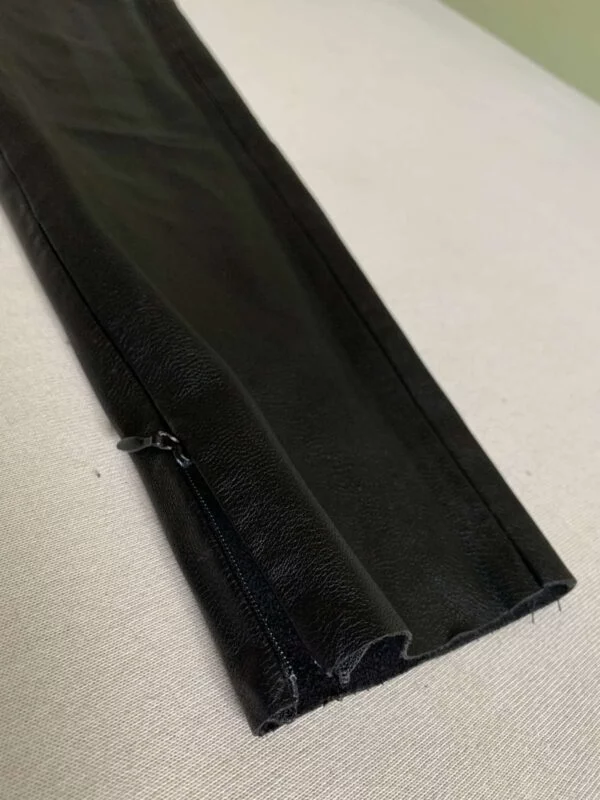 Pantaloni Zara S | Negru, Lungi, Piele ecologică - Image 6