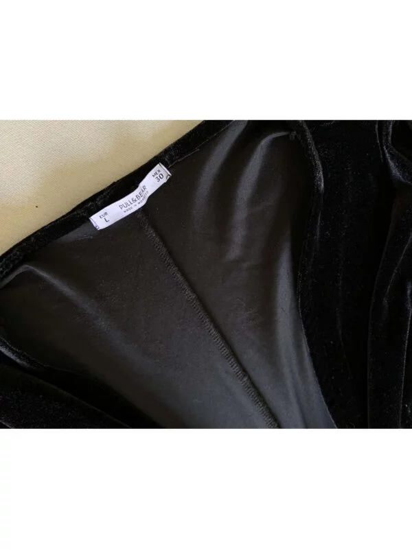 Rochie de seară Pull&Bear L | Negru, Midi, Poliester - Image 4