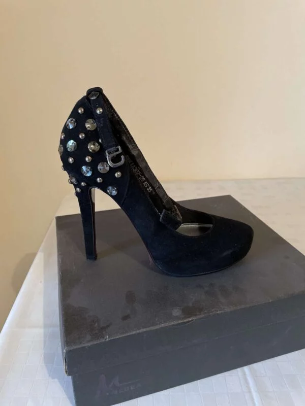 Pantofi cu toc înalt MEDEA EU 35 | Negru, Piele naturală - Image 6