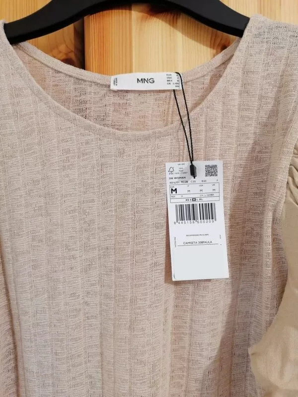Bluză Mango M | Bej, Normal, Bumbac - Image 4