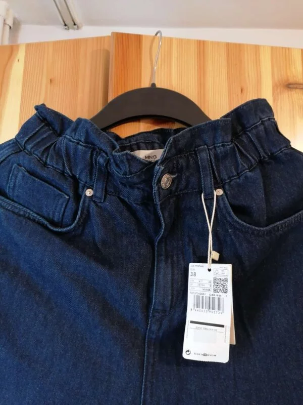 Blugi Mango EU 38 | Albastru, Lungi, Bumbac - Image 4
