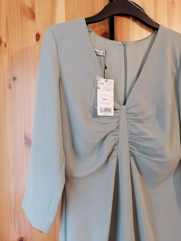 Rochie office Mango M | Bleu, Midi, Poliester - Image 5