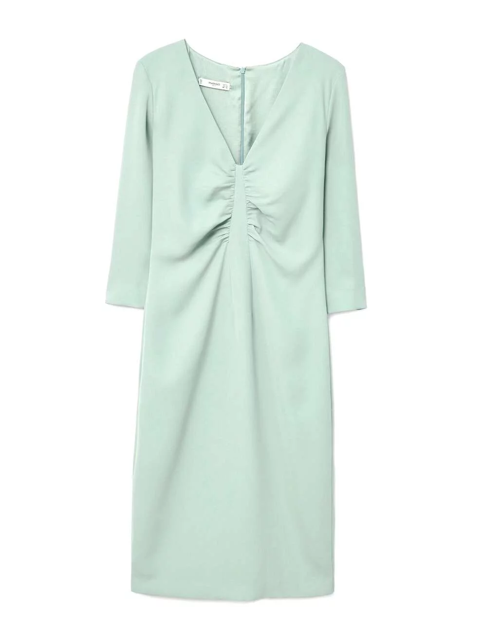 Rochie office Mango M | Bleu, Midi, Poliester
