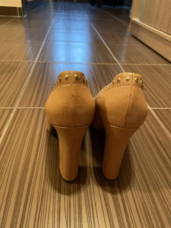 Pantofi cu toc înalt Musette EU 39 | Bej, Piele naturală - Image 2