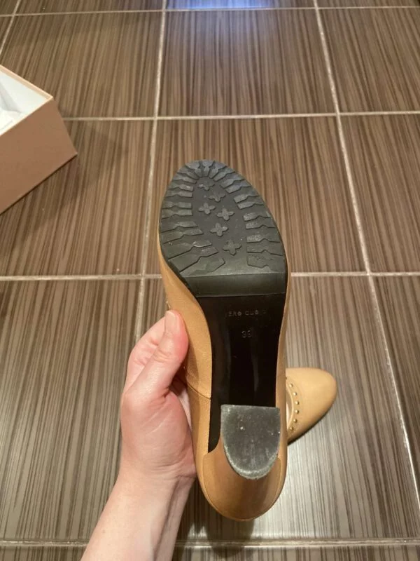 Pantofi cu toc înalt Musette EU 39 | Bej, Piele naturală - Image 4
