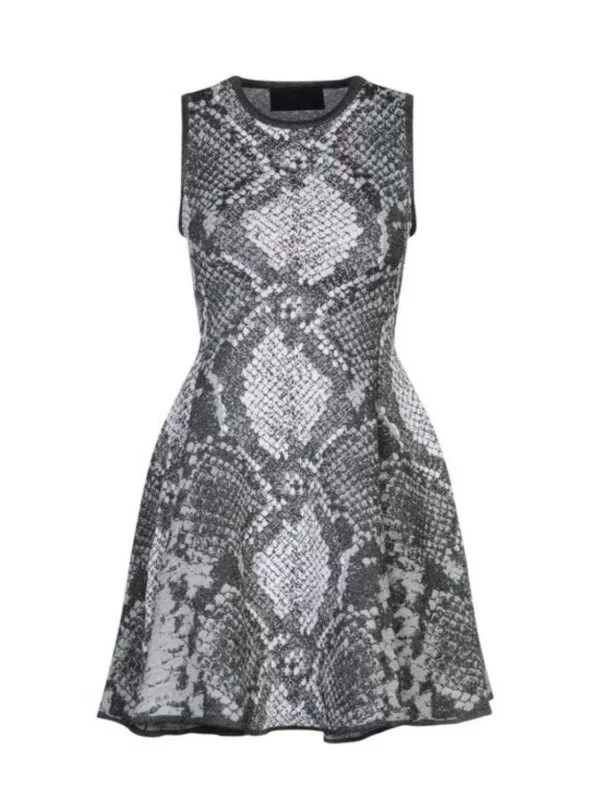 Rochie de seară Philipp Plein M | Gri, Mini, Vâscoză