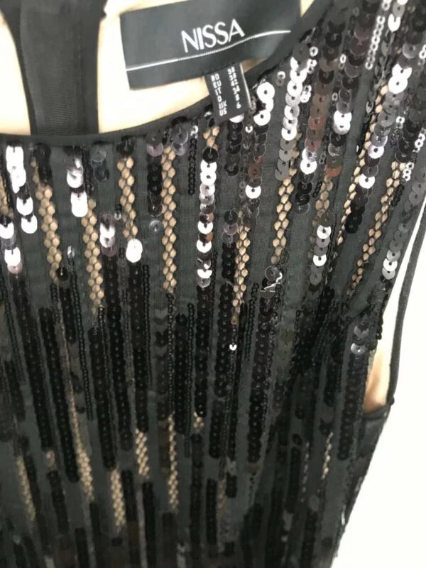 Rochie de seară Nissa M | Negru, Midi, Poliester - Image 3